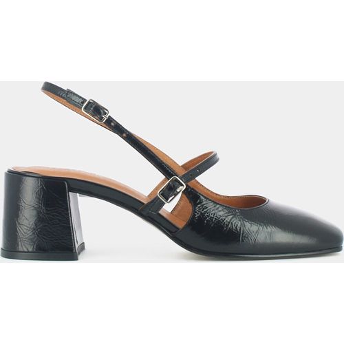 Ada Leather Heels with Open Heel - JONAK - Modalova