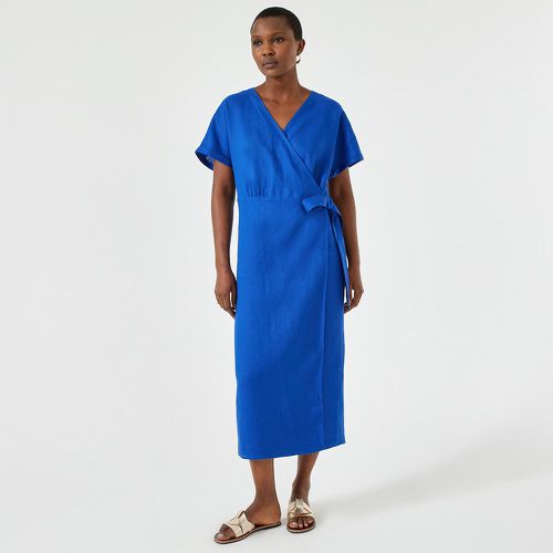 Linen Wrapover Midaxi Dress - Anne weyburn - Modalova