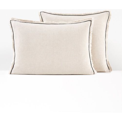 Menorca Fringed 100% Washed Linen Pillowcase - LA REDOUTE INTERIEURS - Modalova