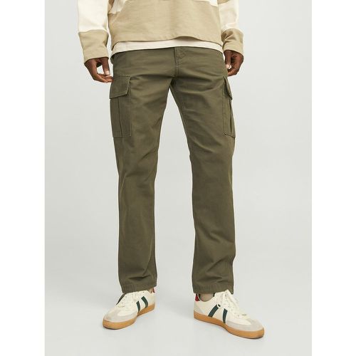 Cotton Tapered Cargo Trousers - jack & jones - Modalova