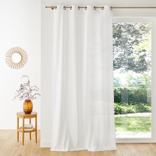 Lincot Linen & Cotton Metal Eyelet Curtain - LA REDOUTE INTERIEURS - Modalova