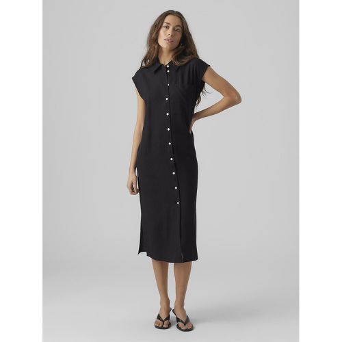 Midi Shirt Dress with Tie-Waist - Vero Moda - Modalova