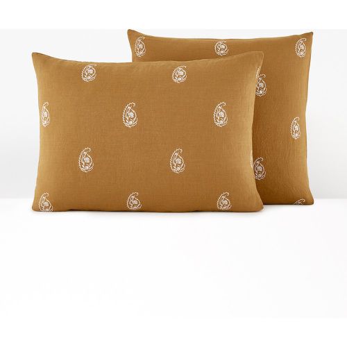 Dona Cashmere Pattern 100% Washed Linen Pillowcase - LA REDOUTE INTERIEURS - Modalova