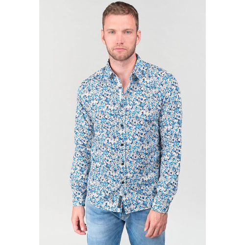 Floral Print Cotton Shirt - LE TEMPS DES CERISES - Modalova