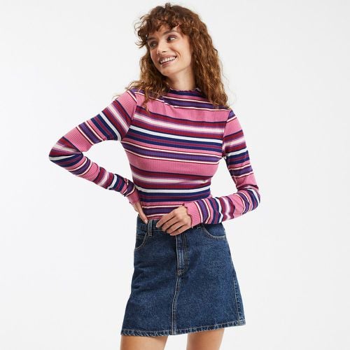 Striped High Neck T-Shirt with Long Sleeves - LA REDOUTE COLLECTIONS - Modalova