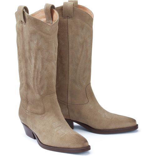 Delea Cowboy Ankle Boots in Suede - JONAK - Modalova