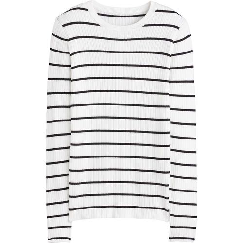 Striped Ribbed Jumper with Crew Neck - LA REDOUTE COLLECTIONS - Modalova