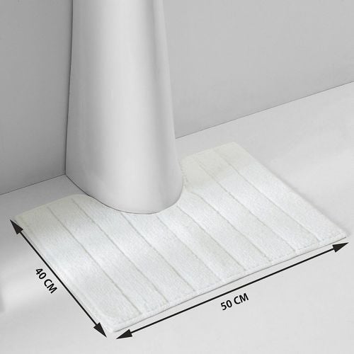 Zavara 100% Cotton Toilet/Sink Cutout Bathroom Mat - LA REDOUTE INTERIEURS - Modalova