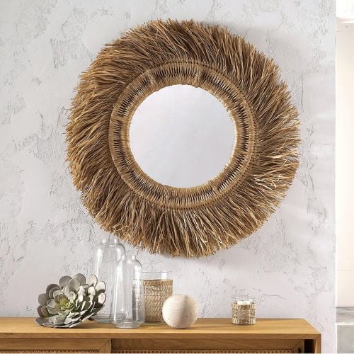 Loully 100cm Diameter Sisal & Rattan Round Mirror - LA REDOUTE INTERIEURS - Modalova