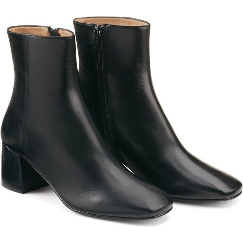 Signatures Leather Ankle Boots with Heel - LA REDOUTE COLLECTIONS - Modalova