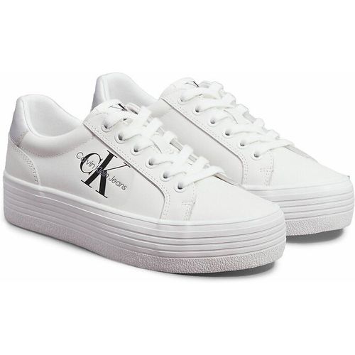 Leather Vulcanized Platform Trainers - Calvin Klein Jeans - Modalova