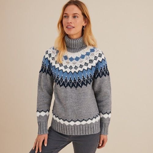 Turtleneck Jumper in Chunky Knit - Anne weyburn - Modalova