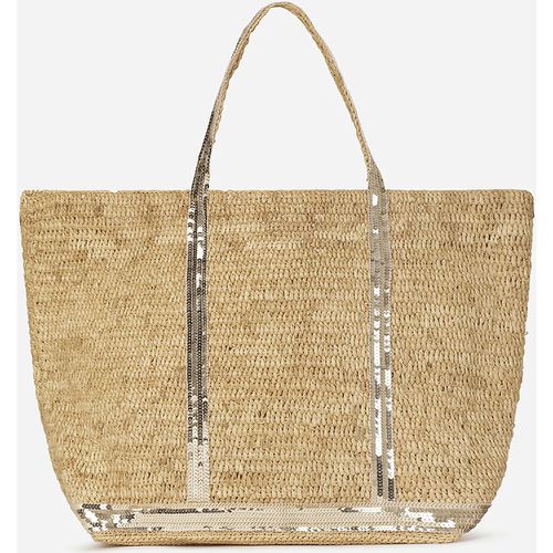 XL Raffia Tote Bag with Sequin Trim - VANESSA BRUNO - Modalova