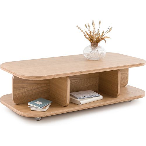 Riteni Oak Veneer Trolley Coffee Table - LA REDOUTE INTERIEURS - Modalova