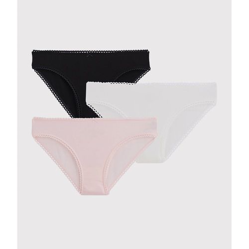 Pack of 3 Second Skin Knickers in Organic Cotton - PETIT BATEAU - Modalova