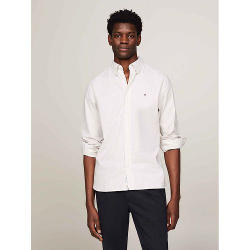 Flex Oxford Shirt in Striped Cotton - Tommy Hilfiger - Modalova