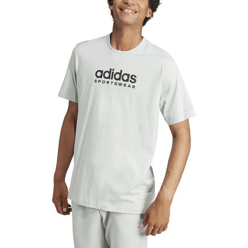 All SZN Cotton T-Shirt with Logo Print and Crew Neck - ADIDAS SPORTSWEAR - Modalova