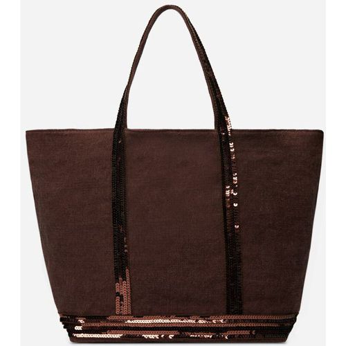 Linen Medium Tote Bag with Sequins - VANESSA BRUNO - Modalova