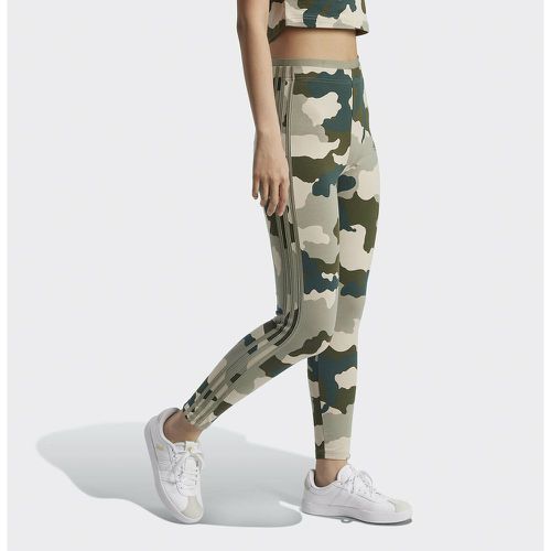 Essentials 3-Stripes Cropped Leggings in Camo Print Cotton - ADIDAS SPORTSWEAR - Modalova