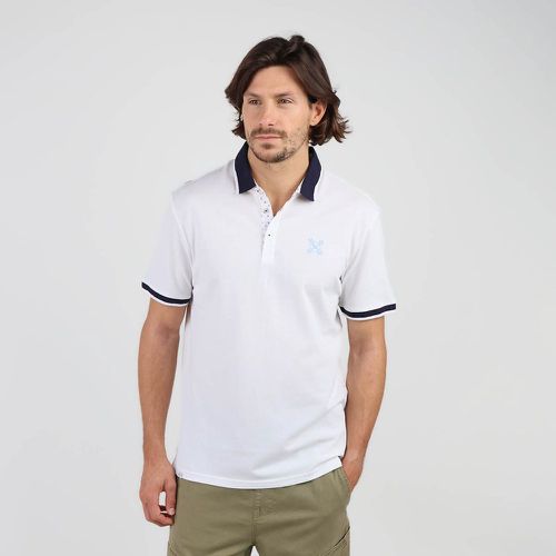 Logo Print Polo Shirt in Cotton Pique with Short Sleeves - Oxbow - Modalova