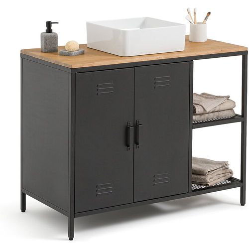 Hiba Oak & Metal Sink Vanity Unit - LA REDOUTE INTERIEURS - Modalova