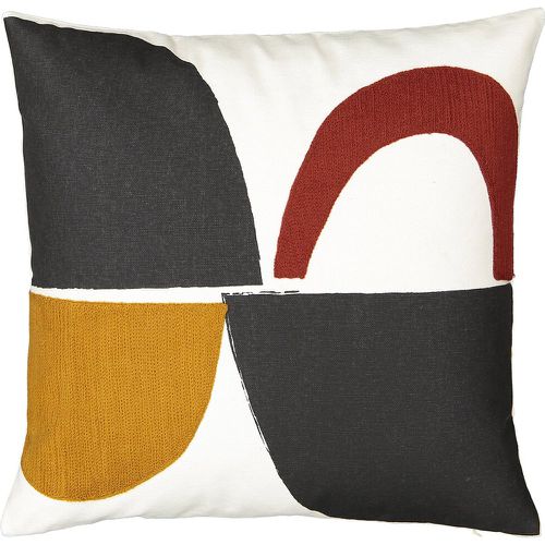 Comoe Embroidered 100% Cotton Cushion Cover - LA REDOUTE INTERIEURS - Modalova