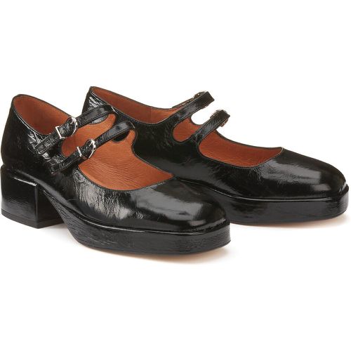 Victoria Leather Mary Janes with Block Heel - JONAK - Modalova