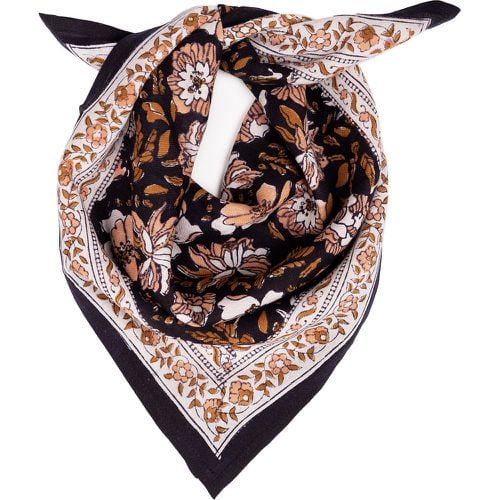 Salvador Reglisse Small Scarf in Cotton - BINDI ATELIER - Modalova