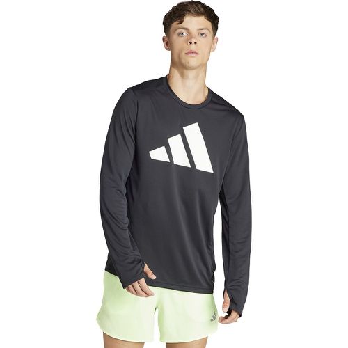 Large Logo T-Shirt with Long Sleeves - adidas performance - Modalova