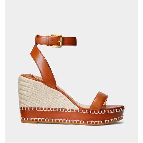 Leather Wedge Espadrilles - Lauren Ralph Lauren - Modalova