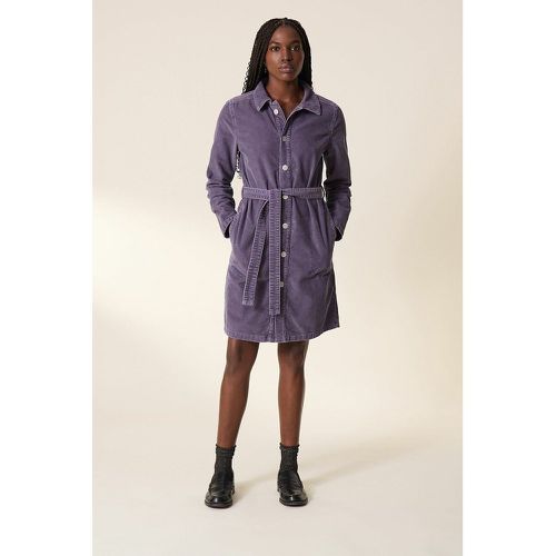 Regna Corduroy Mini Dress with Button Fastening - LEON & HARPER - Modalova