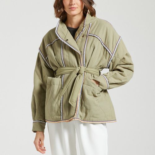 Enzo Quilted Jacket with Tie-Waist - Suncoo - Modalova