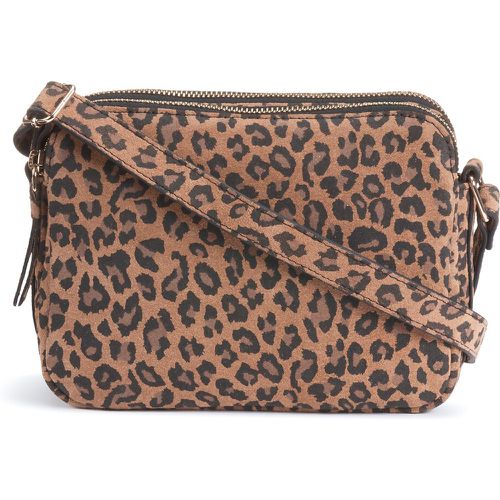 Mini Crossbody Bag in Leopard Print Suede - LA REDOUTE COLLECTIONS - Modalova