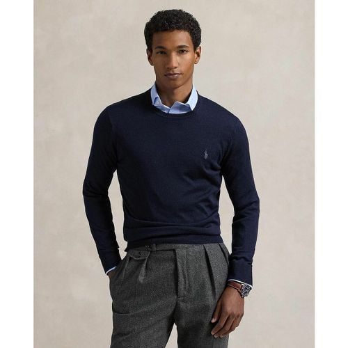 Merino Wool Jumper with Crew Neck - Polo Ralph Lauren - Modalova