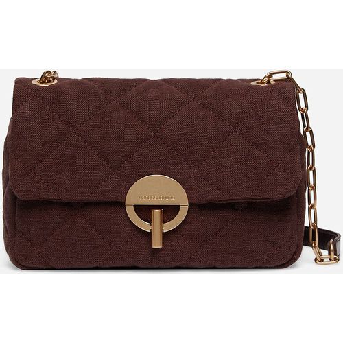 Moon Crossbody Bag in Quilted Linen - VANESSA BRUNO - Modalova