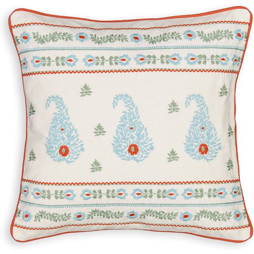 Isha 45 x 45cm Embroidered 100% Cotton Cushion Cover - LA REDOUTE INTERIEURS - Modalova