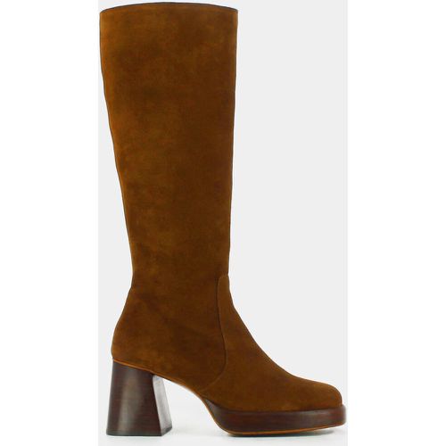 Betina Suede Calf Boots with Heel - JONAK - Modalova