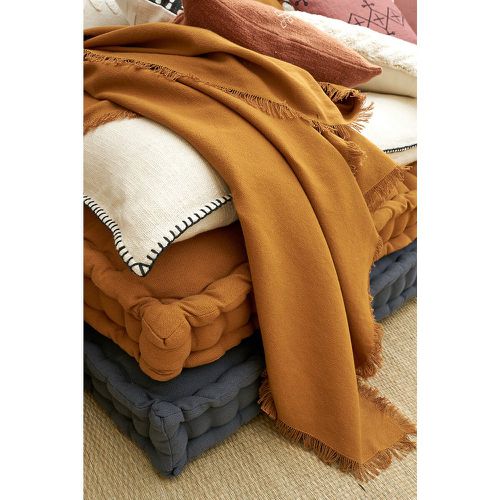 Panama Fringed 100% Cotton Blanket - LA REDOUTE INTERIEURS - Modalova