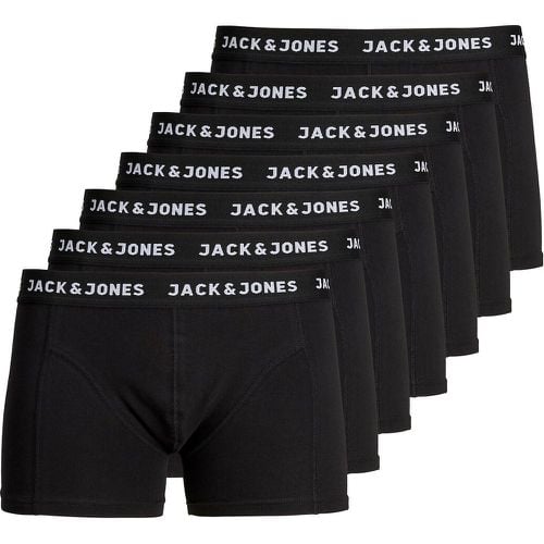 Pack of 7 Hipsters in Plain Cotton - jack & jones - Modalova