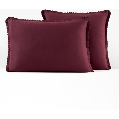 Ruffle Trim 100% Cotton Percale 200 Thread Count Pillowcase - LA REDOUTE INTERIEURS - Modalova