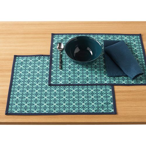 Set of 2 Azila Geometric Coated Cotton Placemats - SO'HOME - Modalova