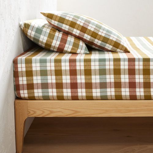 Molgan Tartan 100% Cotton Flannel Fitted Sheet - LA REDOUTE INTERIEURS - Modalova