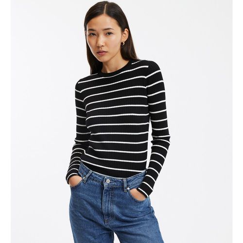 Breton Striped Ribbed Jumper with Crew Neck - LA REDOUTE COLLECTIONS - Modalova