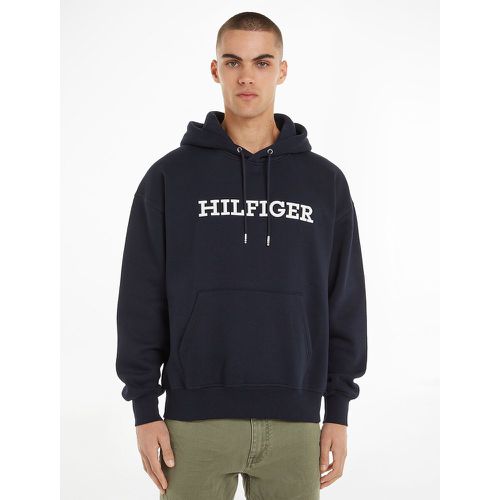 Embroidered Logo Hoodie in Cotton Mix - Tommy Hilfiger - Modalova