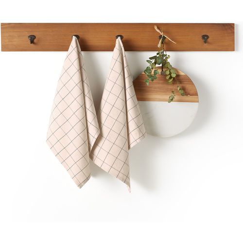 Set of 2 Tissala Checked Cotton and Linen Tea Towels - LA REDOUTE INTERIEURS - Modalova