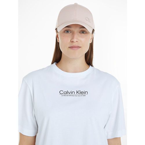 CK Logo Cap in Cotton Canvas - Calvin Klein - Modalova