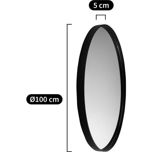 Alaria 100cm Diameter Round Mirror - LA REDOUTE INTERIEURS - Modalova