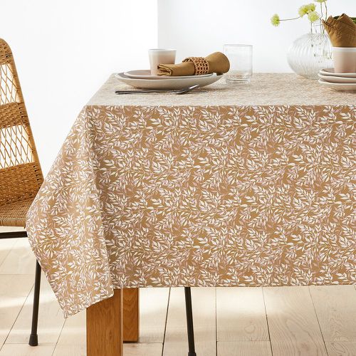 Nara Olive Oilcloth Type 100% Cotton Tablecloth - LA REDOUTE INTERIEURS - Modalova