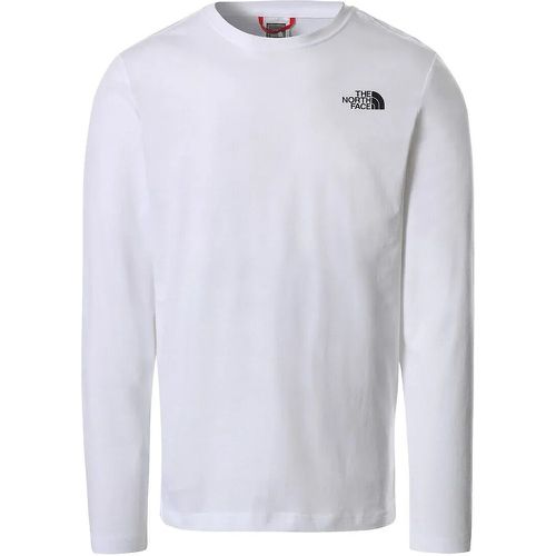 Red Box Cotton T-Shirt with Long Sleeves - The North Face - Modalova