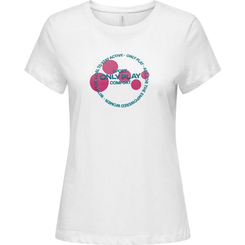 Foam Life Cotton T-Shirt with Logo Print - Only Play - Modalova